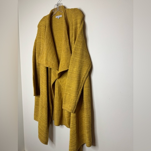 Favlux Long Sleeve Open Cardigan Mustard Sweater Women’s Ssize Medium - Picture 3 of 6